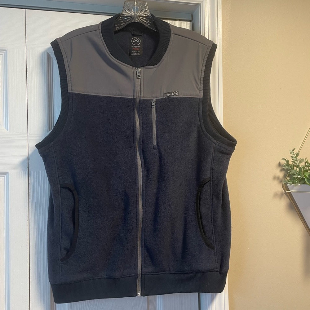 ATG by Wrangler Blue/Grey Fleece Vest